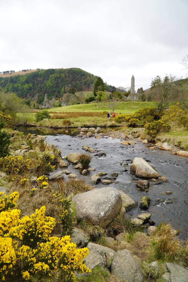 Glendalough in Wicklow from across the river